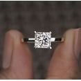 thumbnail image 1 of Cora Jewellery 1.5CT Princess Moissanite Hidden Halo Engagement Ring for Women, 18K White Gold, 11 US, 1 of 5