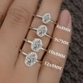 thumbnail image 1 of Cora Jewellery 1.68CT Oval Moissanite Solitaire Enagagement Ring for Women, 10K White Gold, 1 of 8