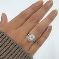 thumbnail image 1 of Cora Jewellery 1.6CT Oval Moissanite Halo Engagement Ring For Women, 18K Rose Gold, 1 of 7