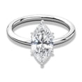 thumbnail image 1 of Cora Jewellery 1 CT Marquise Cut Moissanite Engagement Ring, Solitaire Ring For Women, 10K White Gold, 10.5 US, Pack of 1, 1 of 5