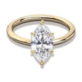 thumbnail image 1 of Cora Jewellery 1 CT Marquise Cut Moissanite Engagement Ring, Solitaire Ring For Women, 18K Yellow Gold, 11 US, Pack of 1, 1 of 5