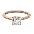 thumbnail image 1 of Cora Jewellery 1 CT Round Moissaanite Solitaire Engagment Ring for Women, 10K Rose Gold, 4.5 US, 1 of 5