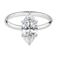 thumbnail image 1 of Cora Jewellery 1CT Marquise Cut Moissanite Hidden Halo Engagement Ring for Women, 14K White Gold, 10 US, 1 of 5