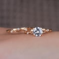 thumbnail image 1 of Cora Jewellery 1CT Round MoissaniteTwig Engagement Ring Set For Women, 10K Rose Gold, 1 of 7