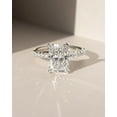thumbnail image 1 of Cora Jewellery 2.5CT Radiant Moissanite Hidden Halo Engagement Ring For Women, 10K Rose Gold, 1 of 5