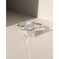 thumbnail image 1 of Cora Jewellery 2.5CT Radiant Moissanite Hidden Halo Engagement Ring For Women, 10K Rose Gold, 1 of 5