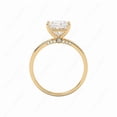 thumbnail image 1 of Cora Jewellery 2CT Bridge Diamond Marquise Moissanite Peekaboo Solitaire Engagement Ring For Women, 14K Yellow Gold, 1 of 5