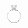 thumbnail image 1 of Cora Jewellery 2CT Bridge Diamond Princess Moissanite Solitaire Engagement Ring For Women, 18K White Gold, 1 of 5