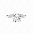thumbnail image 1 of Cora Jewellery 2CT Cushion Moissanite Simple Solitaire Engagement Ring For Women, 14K White Gold, 1 of 6