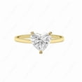 thumbnail image 1 of Cora Jewellery 2CT Heart Moissanite Bridge Diamond Solitaire Engagement Ring For Women, 14K Yellow Gold, 1 of 5