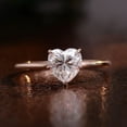 thumbnail image 1 of Cora Jewellery 2CT Heart Moissanite Hidden Halo Engagement Ring For Women, 14K Yellow Gold, 1 of 7
