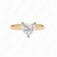 thumbnail image 1 of Cora Jewellery 2CT Hidden Halo Bridge Diamond Heart Moissanite Engagement Ring For Women, 10K Rose Gold, 1 of 5