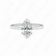 thumbnail image 1 of Cora Jewellery 2CT Hidden Halo Bridge Diamond Marquise Moissanite Engagement Ring For Women, 10K White Gold, 1 of 5
