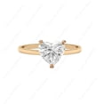 thumbnail image 1 of Cora Jewellery 2CT Hidden Halo Heart Moissanite Solitaire Engagement Ring For Women, 18K Rose Gold, 1 of 6