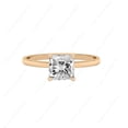 thumbnail image 1 of Cora Jewellery 2CT Hidden Halo Princess Moissanite Solitaire Engagement Ring For Women, 18K Rose Gold, 1 of 6