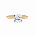 thumbnail image 1 of Cora Jewellery 2CT Hidden Halo Round Moissanite Engagement Ring For Women, 14K Rose Gold, 1 of 5