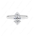 thumbnail image 1 of Cora Jewellery 2CT Marquise Moissanite Secret Bridge Diamond Solitaire Engagement Ring For Women, 10K White Gold, 1 of 5