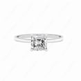 thumbnail image 1 of Cora Jewellery 2CT Princess Moissanite Bridge Diamond Solitaire Engagement Ring For Women, 18K White Gold, 1 of 5