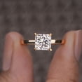 thumbnail image 1 of Cora Jewellery 2CT Princess Moissanite Solitaiire Engagement Ring For Women, 14K Rose Gold, 1 of 5