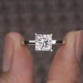 thumbnail image 1 of Cora Jewellery 2.0CT Princess Moissanite Bridge Diamond Solitaire Engagement Ring For Women, 10K White Gold, 1 of 5