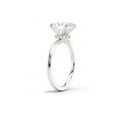 thumbnail image 1 of Cora Jewellery 2CT Round Moissanite Engagement Ring, Solitaire Hidden Halo Ring for Women, 10K White Gold, 6.5 US, 1 of 5