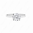 thumbnail image 1 of Cora Jewellery 2CT Round Moissanite Solitaire Engagement Ring For Women, 10K White Gold, 1 of 6