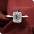 thumbnail image 1 of Cora Jewellery 3.25TCW Emerald Hidden Halo Engagement Ring For Women, 18K White Gold, 1 of 6