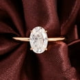 thumbnail image 1 of Cora Jewellery 3.75CT Oval Moissanite Solitaire Engagement Ring For Women, 14K Rose Gold, 1 of 7