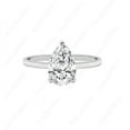 thumbnail image 1 of Cora Jewellery 3CT Hidden Halo Pear Moissanite Engagement Ring For Women, 10K White Gold, 1 of 5