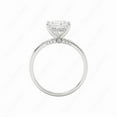 thumbnail image 1 of Cora Jewellery 3CT Peekabbo Bridge Diamond Pear Moissanite Hidden Halo Engagement Ring For Women, 14K White Gold, 1 of 5