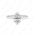thumbnail image 1 of Cora Jewellery Tulip Basket 2CT Marquise Moissanite Solitaire Engagement Ring For Women, 18K White Gold, 1 of 5
