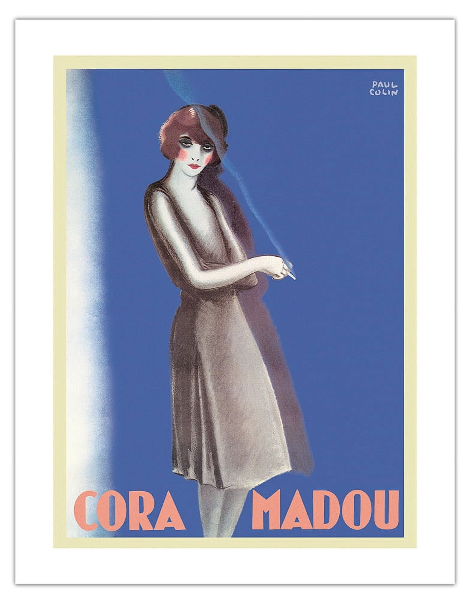 Cora Madou - Cabaret Chanteuse Singer - Vintage French Music Poster by ...