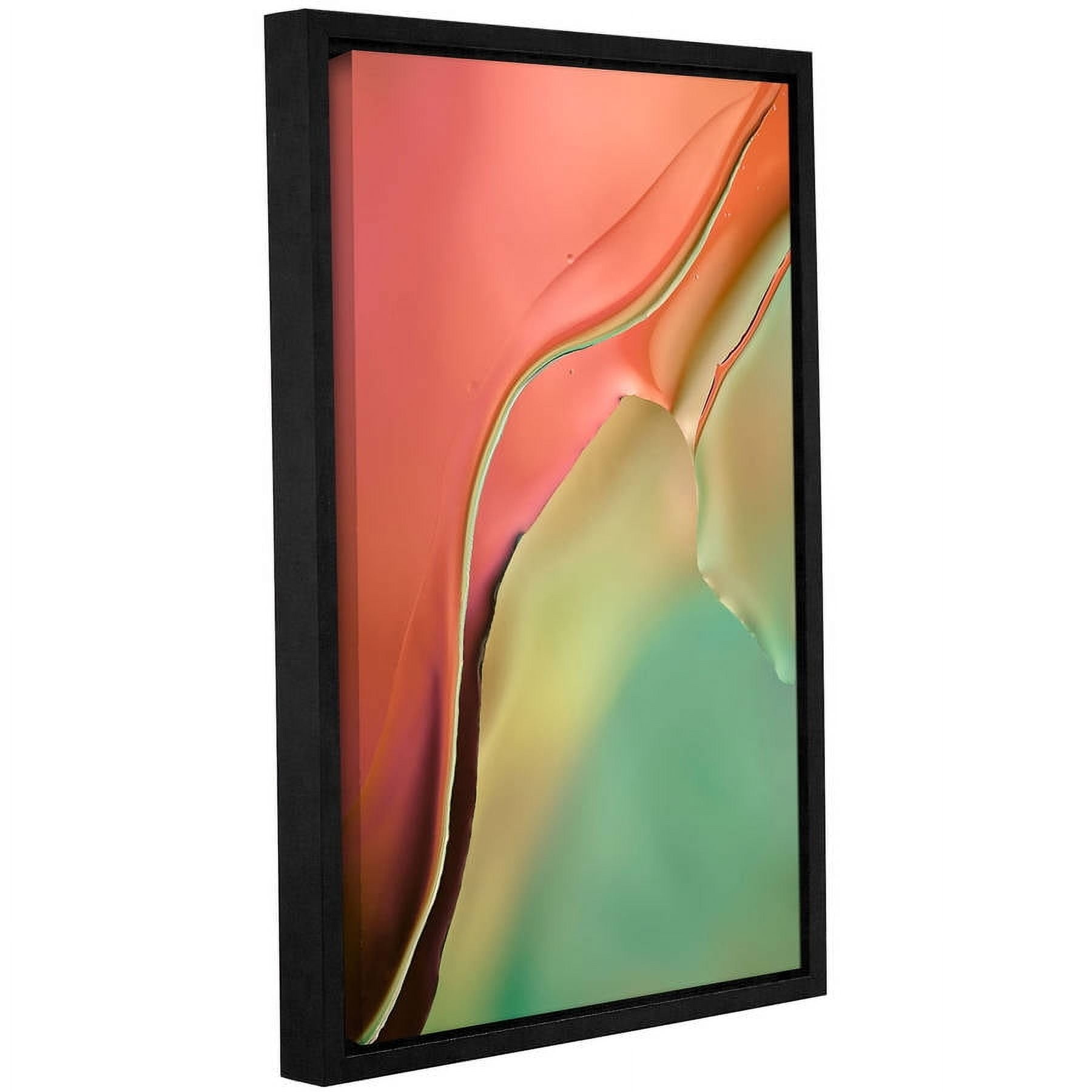 Cora Niele "Flow Abstract I" Floater-Framed Gallery-Wrapped Canvas