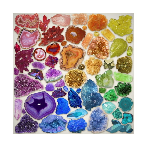Cora Niele 'Rainbow of Crystals' Canvas Art