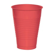 CREATIVE CONVERTING Coral 12 oz Plastic Cups for 20 Guests