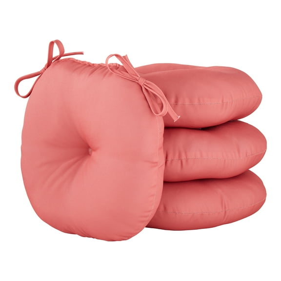 Coral 15 in. Round Outdoor Bistro Seat Cushion (Set of 4) by Greendale Home Fashions