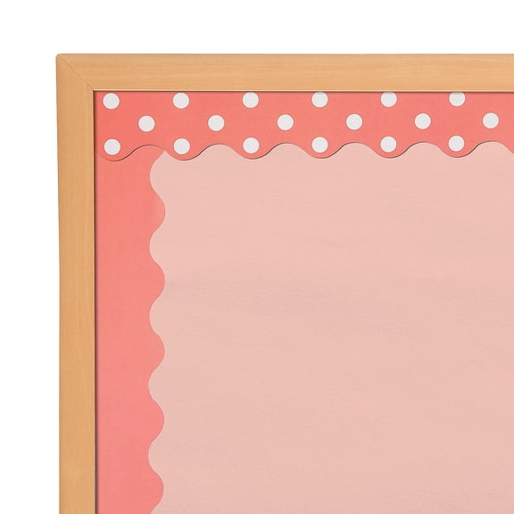 Coral - 2 Sided Scalloped Bb Border - Educational - 12 Pieces