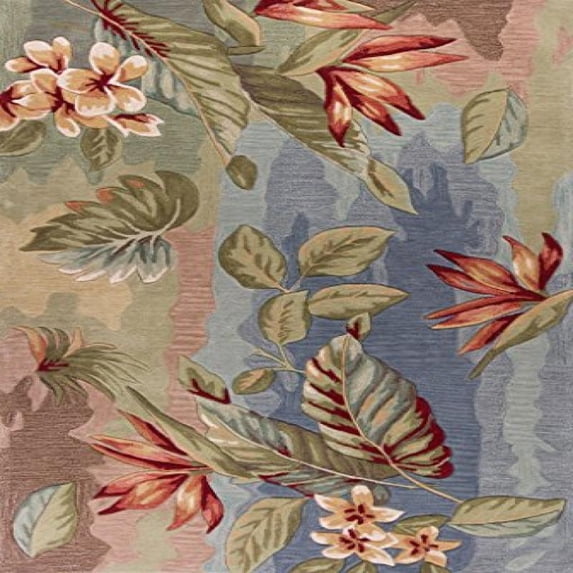 Coral 4168 Blue/Sage Breeze size - 3 ft.3 Inches by 5 ft.3 Inches