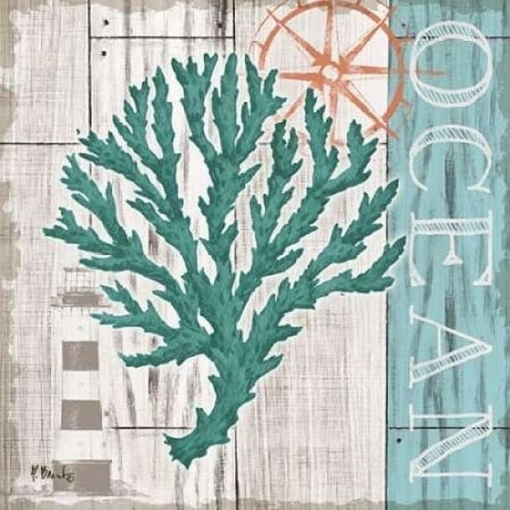 Coral Azul IV Poster Print by Paul Brent