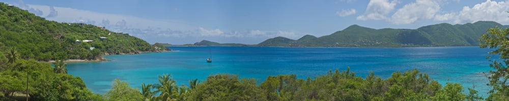Coral Bay St John US Virgin Islands Canvas Art - Panoramic Images (36 x 12)