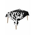 thumbnail image 1 of Coral Black Table Cloth, Coastal White Ocean Marine Nautical Beach Waterproof Tablecloth for Rectangle Tables, Reusable Washable Fabric Table Cover for Restaurant Kitchen Dining Tables 52"x70", 1 of 6