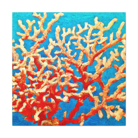 Coral Chaos Impressionism - Canvas