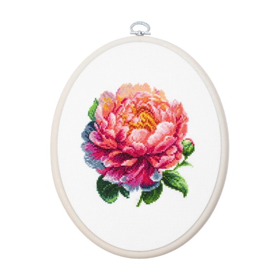 Coral Charm  Peony BC205l Counted Cross-Stitch Kit