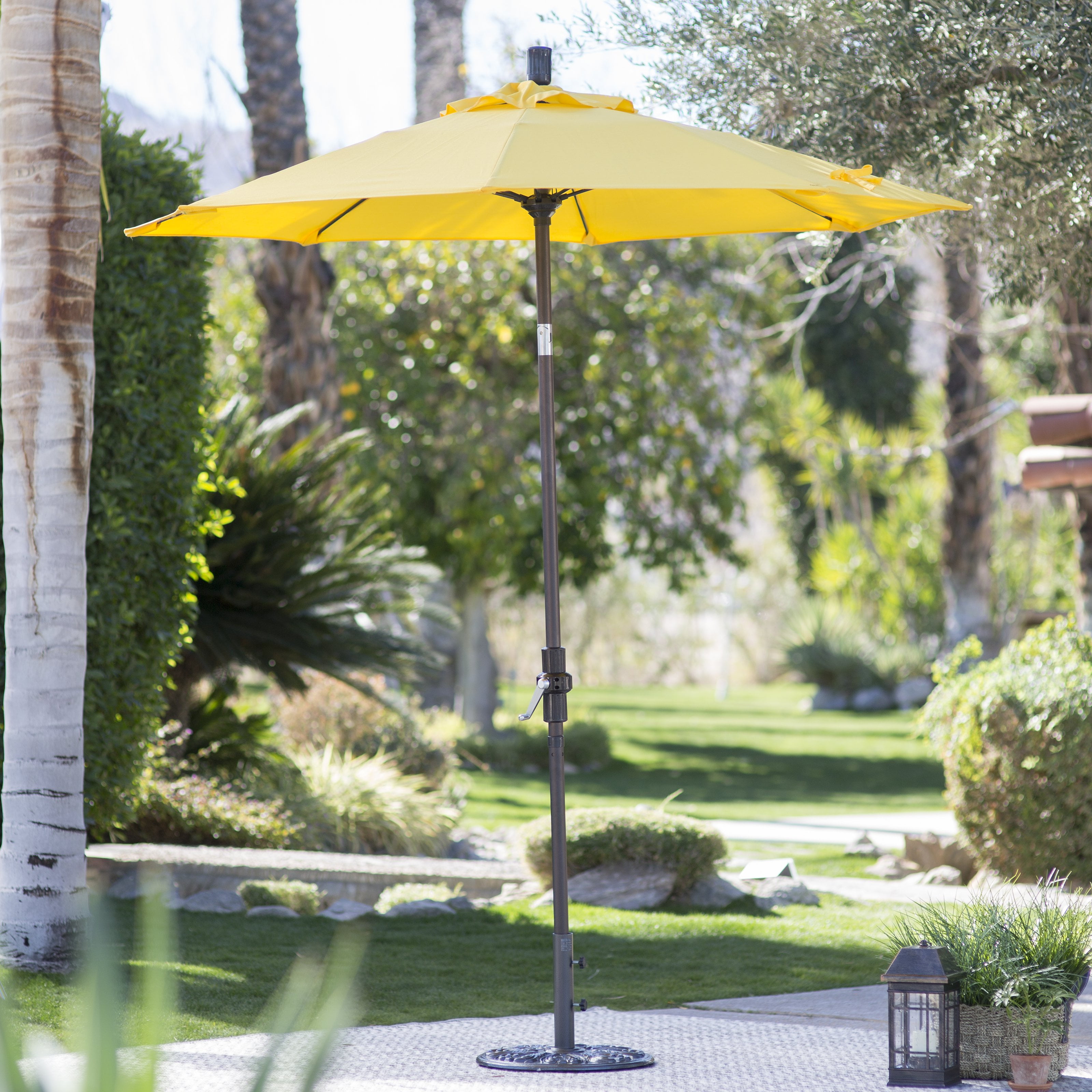 coral patio umbrella 7.5 Coral Coast 7.5 ft. Fiberglass Tilt Market Umbrella