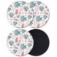 thumbnail image 1 of Coral Coastal Coasters Set of 4, Absorbent Coasters for Drinks, Blue Red Nautical Summer Beach Ocean Coaster for Desk Coffee Table Protection, Home Decor House Warming Gifts 4", 1 of 8