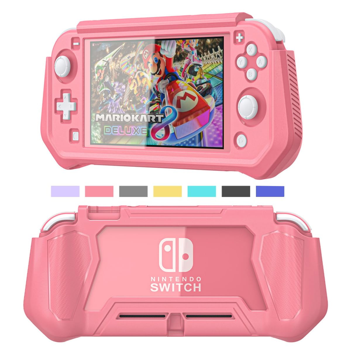 Coral Compatible with Nintendo Switch Lite Case with Anti Scratch and Shock Absorbing Protective Cover Protects from Scratches Dust Fingerprints