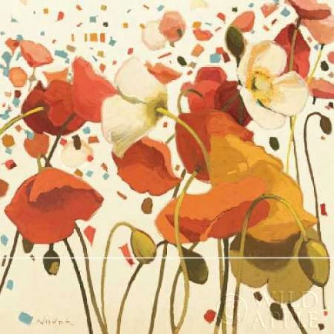 Coral Confetti Canvas Art - Shirley Novak (24 x 24)