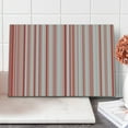 thumbnail image 1 of Coral Cutting Board, Vertically Striped Retro Pattern in Soft Colors Pinkish Old Fashioned, Decorative Tempered Glass Cutting and Serving Board, Large Size, Coral Pale Pink White, by Ambesonne, 1 of 1