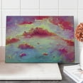 thumbnail image 1 of Coral Cutting Board, Vibrant Illustration of Clouds Scenic Sunset Fluffy Fantasy Magnificient, Decorative Tempered Glass Cutting and Serving Board, Large Size, Coral Purple Pale Blue, by Ambesonne, 1 of 1