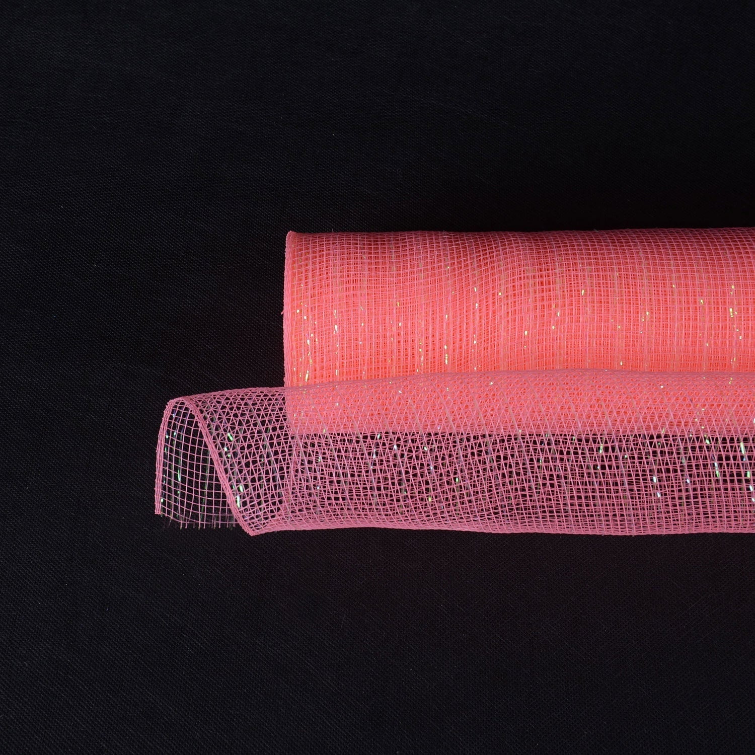 Deco Mesh Wraps Coral - Deco Mesh Wrap Metallic Stripes - ( 21 Inch x 10 Yards ...